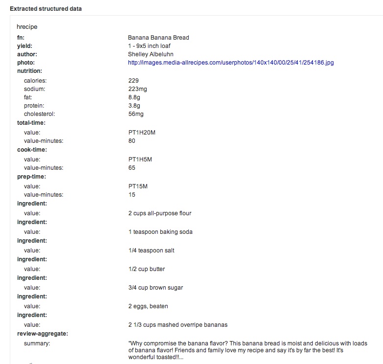 Recipe-Structured-Data Recipe Structured Data