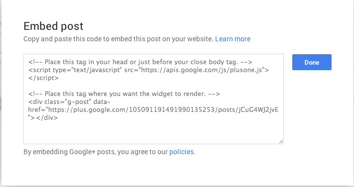 Embed-Post-Snippets